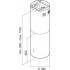 Okap wyspowy VDB TUBE ISLA INOX